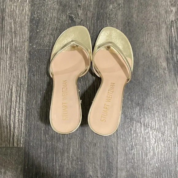 Gold Stuart Weitzman heels - Picture 4 of 7